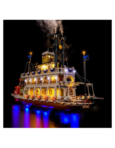 Kit de Luz LED DALDED para Lego Ideas River Steamboat 21356