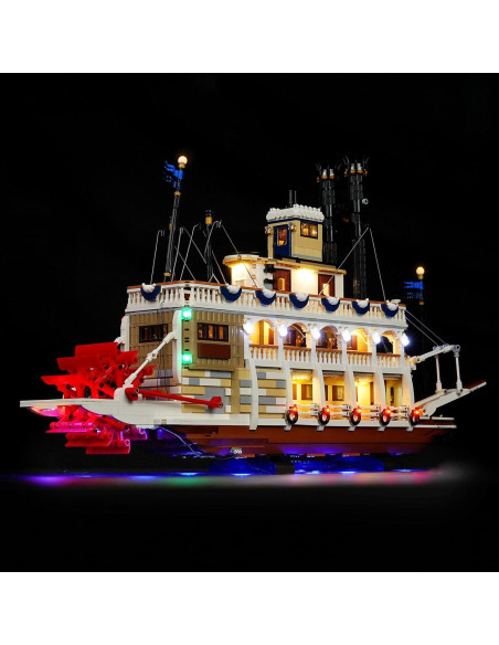 Kit de Luz LED DALDED para Lego Ideas River Steamboat 21356