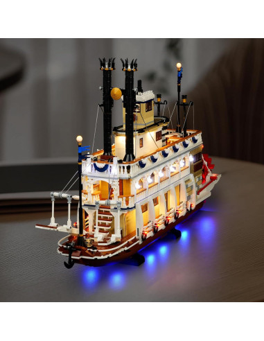 Kit de Luz LED DALDED para Lego Ideas River Steamboat 21356