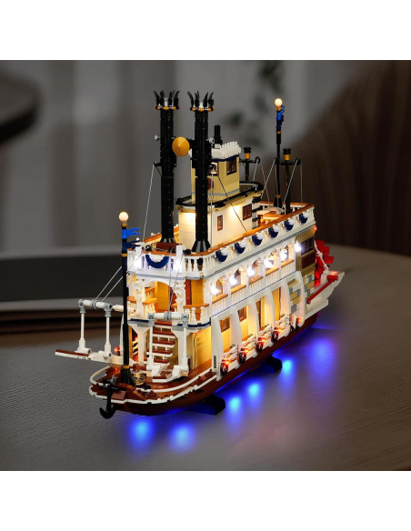 Kit de Luz LED DALDED para Lego Ideas River Steamboat 21356