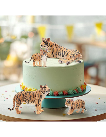 Figuras de Tigres y Cachorros Toymany - Set 6 Piezas Educativo