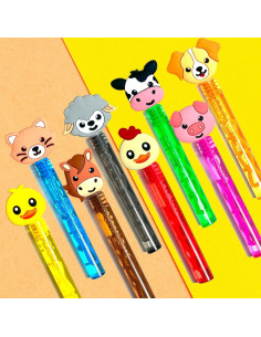 Varitas de Burbujas de Animales de Granja - 24 Piezas Uoyoi 2