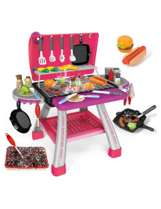 Juego de Cocina Parrilla Rosa AuroTops con Luz y Sonido