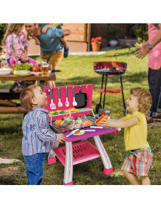Juego de Cocina Parrilla Rosa AuroTops con Luz y Sonido 2