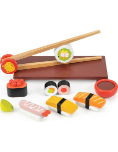 Set de Sushi de Madera Mentari - 11 Piezas para Niños 3+ 2