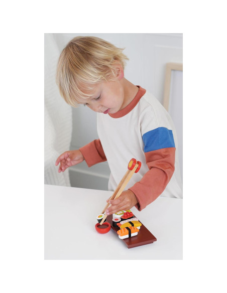 Set de Sushi de Madera Mentari - 11 Piezas para Niños 3+