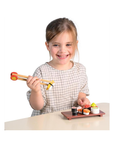 Set de Sushi de Madera Mentari - 11 Piezas para Niños 3+