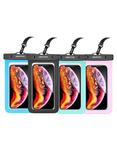 Paquete de 4 Fundas Impermeables Newppon para Smartphone