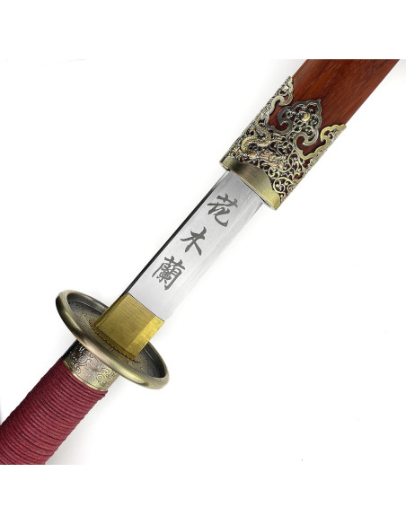 Espada China Hua Mulan 104 cm con Funda de Madera Afilada