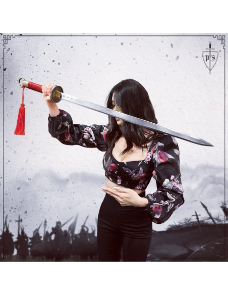 Espada China Hua Mulan 104 cm con Funda de Madera Afilada