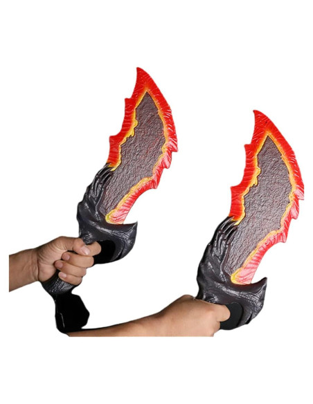 Espadas de Caos Kratos damdos - 2 Piezas 45 cm Cosplay