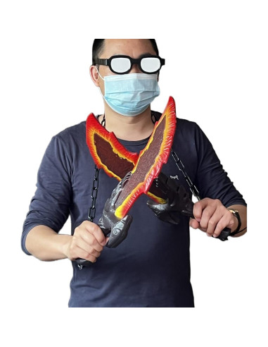 Espadas de Caos Kratos damdos - 2 Piezas 45 cm Cosplay