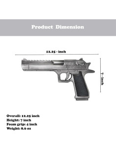 Réplica de espuma Desert Eagle LALAPORT 31.1 cm Gris 2