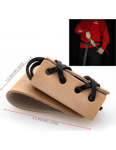 Funda de Daga de Cuero Genuino Réplicas de Armory - Ajustable