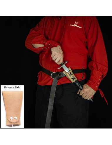 Funda de Daga de Cuero Genuino Réplicas de Armory - Ajustable