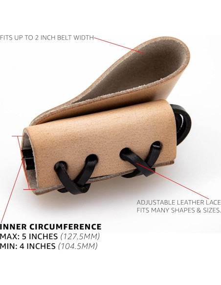 Funda de Daga de Cuero Genuino Réplicas de Armory - Ajustable