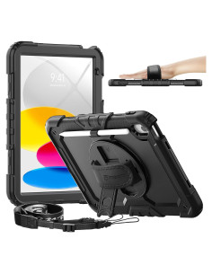 Funda timecity para iPad A16 11"/10.9" Resistente - Negro