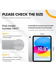 Funda timecity para iPad A16 11"/10.9" Resistente - Negro 2