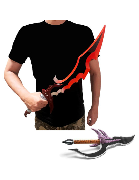 Conjunto de Espadas de Espuma LALAPORT 66 cm para Cosplay