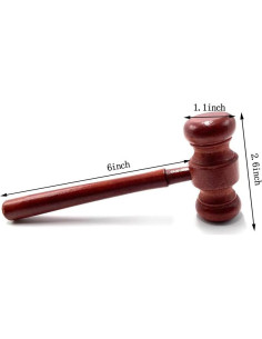 Mazo de Juez de Madera Aliotech para Disfraz de Halloween 2