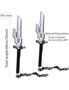 Espada de Cosplay Fushiguro 60cm 2PCS - Prop Halloween damdos 2