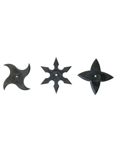 Shuriken de Goma para Cosplay Ninja 3 Pcs SK3PC Japón