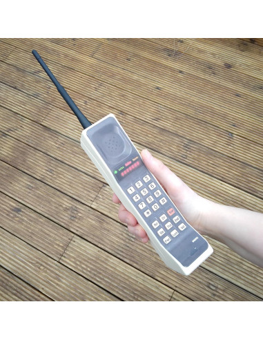 Teléfono de Prop Hecho a Mano Beige 8000x para Cosplay