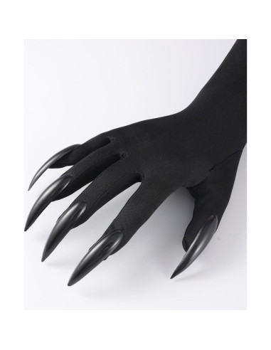 Guantes de Garra Roicaholy - Disfraz Halloween Unisex Negro