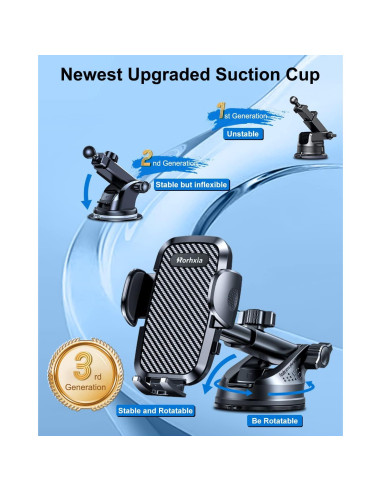 Soporte para Teléfono Rorhxia 3-en-1 Ajustable para Coche