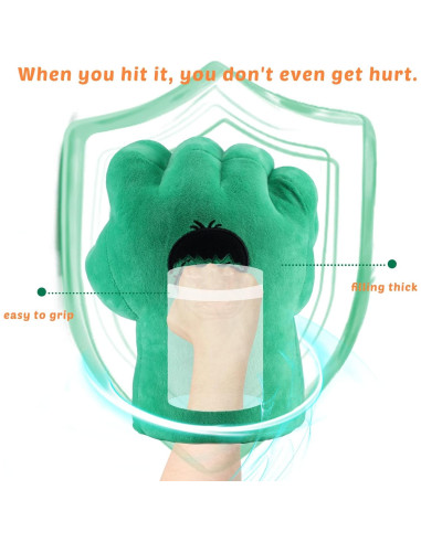Guantes de Disfraz de Superhéroe Hulk - Regalo para Niños