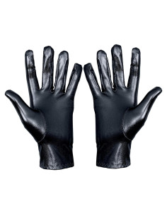 Guantes de Vestir Negros Skeleteen - Guantes Cortos de Moda