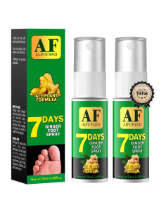 Spray de Jengibre para Pies AIFUFAND - 20ml x 2, Cuidado Natural