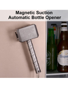 Abrebotellas Automático Martillo VEADOOLLY Acero Inoxidable Plata 2