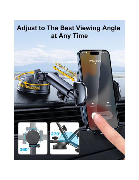 Soporte para Teléfono Rorhxia 3-en-1 Ajustable para Coche