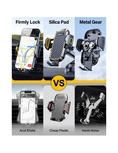 Soporte para Teléfono Rorhxia 3-en-1 Ajustable para Coche