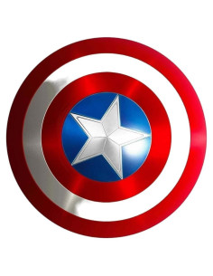 Escudo de Metal Vintage Capitán América 60.96 cm Hecho a Mano