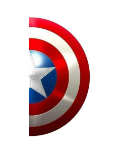 Escudo de Metal Vintage Capitán América 60.96 cm Hecho a Mano 2