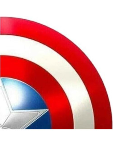 Escudo de Metal Vintage Capitán América 60.96 cm Hecho a Mano