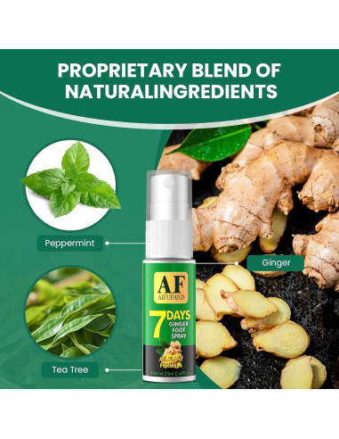 Spray de Jengibre para Pies AIFUFAND - 20ml x 2, Cuidado Natural