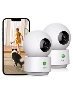 Cámara de Seguridad AOSU 2K Interior, 360 y Visión Nocturna