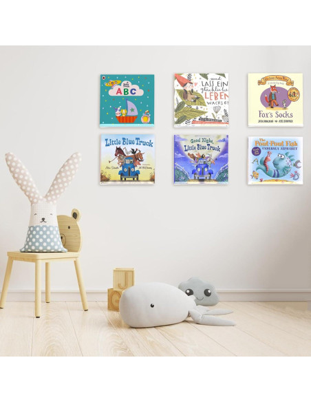 Estante Flotante para Discos de Vinilo Hulaed 6 Paquetes