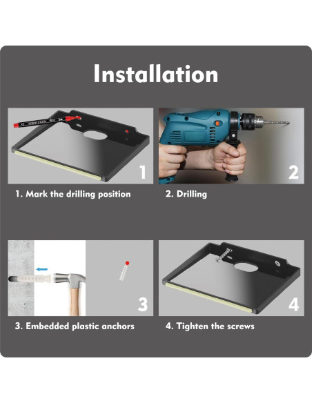 Estantes de Pared LRANFOW para Figuras Brillan en la Oscuridad Estantes de Pared LRANFOW para Figuras Brillan en la Oscuridad