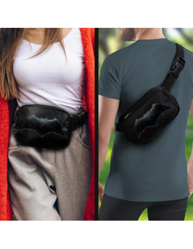 Bolso de Cintura Unisex Popfunk Logo Batman 20x14 cm