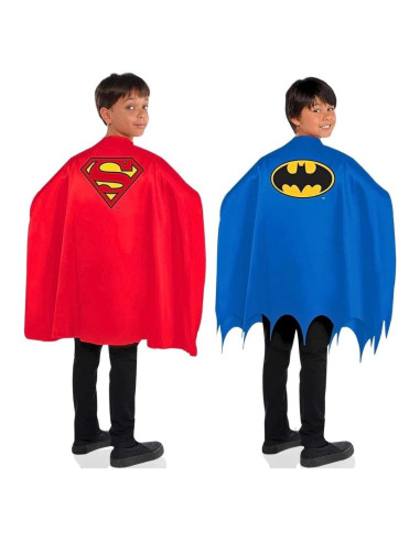Capas de Superhéroes Batman y Superman - Paquete de 2 para Niños