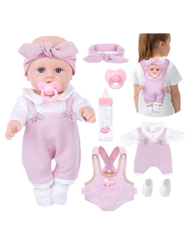 Juego de Muñeca 30 cm BDDOLL con Ropa y Accesorios