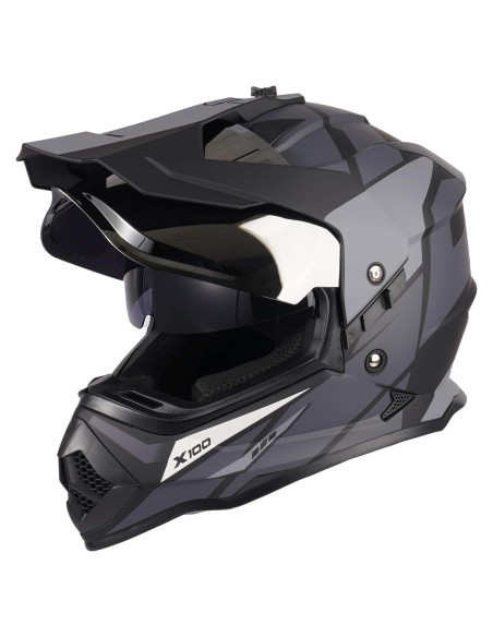 Casco de Aventura Orthrus Husky X100 Doble Deporte Certificado DOT