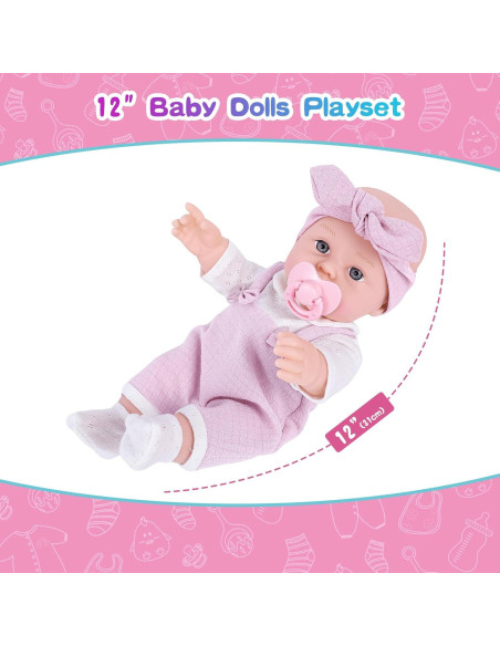 Juego de Muñeca 30 cm BDDOLL con Ropa y Accesorios Juego de Muñeca 30 cm BDDOLL con Ropa y Accesorios