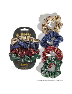 Scrunchies de Satén Harry Potter x Kitsch - Set de 4 Multicolor