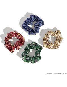 Scrunchies de Satén Harry Potter x Kitsch - Set de 4 Multicolor 2