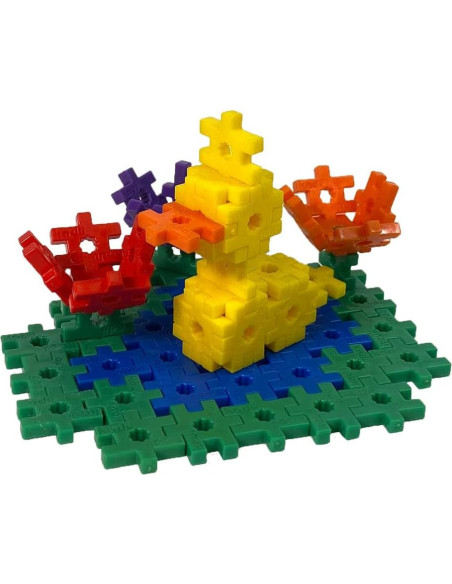 KADU Juguete de Construcción 250 Piezas Arcoíris 5+